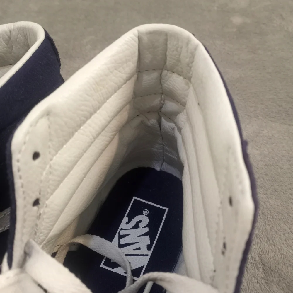 Vans Men's Blue and White High-Top Sneakers Size 7 - Picture 9 of 9